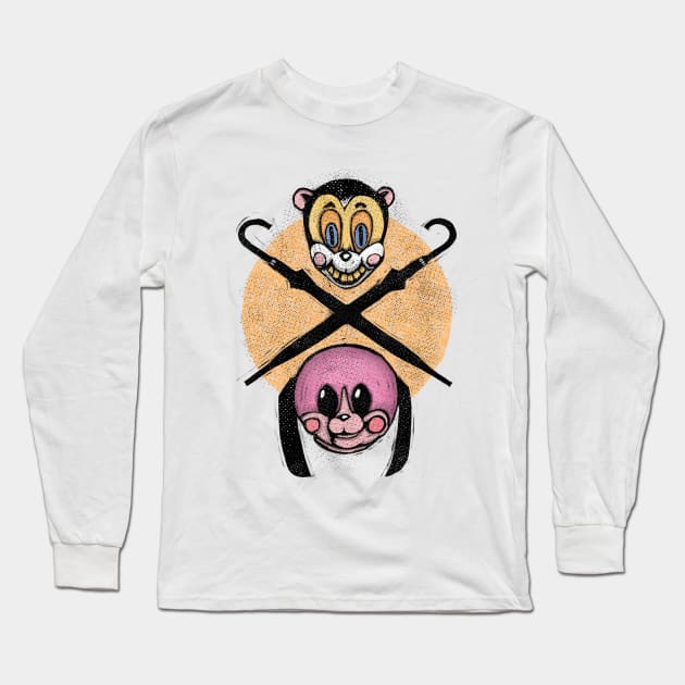 Hazel and Cha-Cha Long Sleeve T-Shirt by Little Bad Wren 